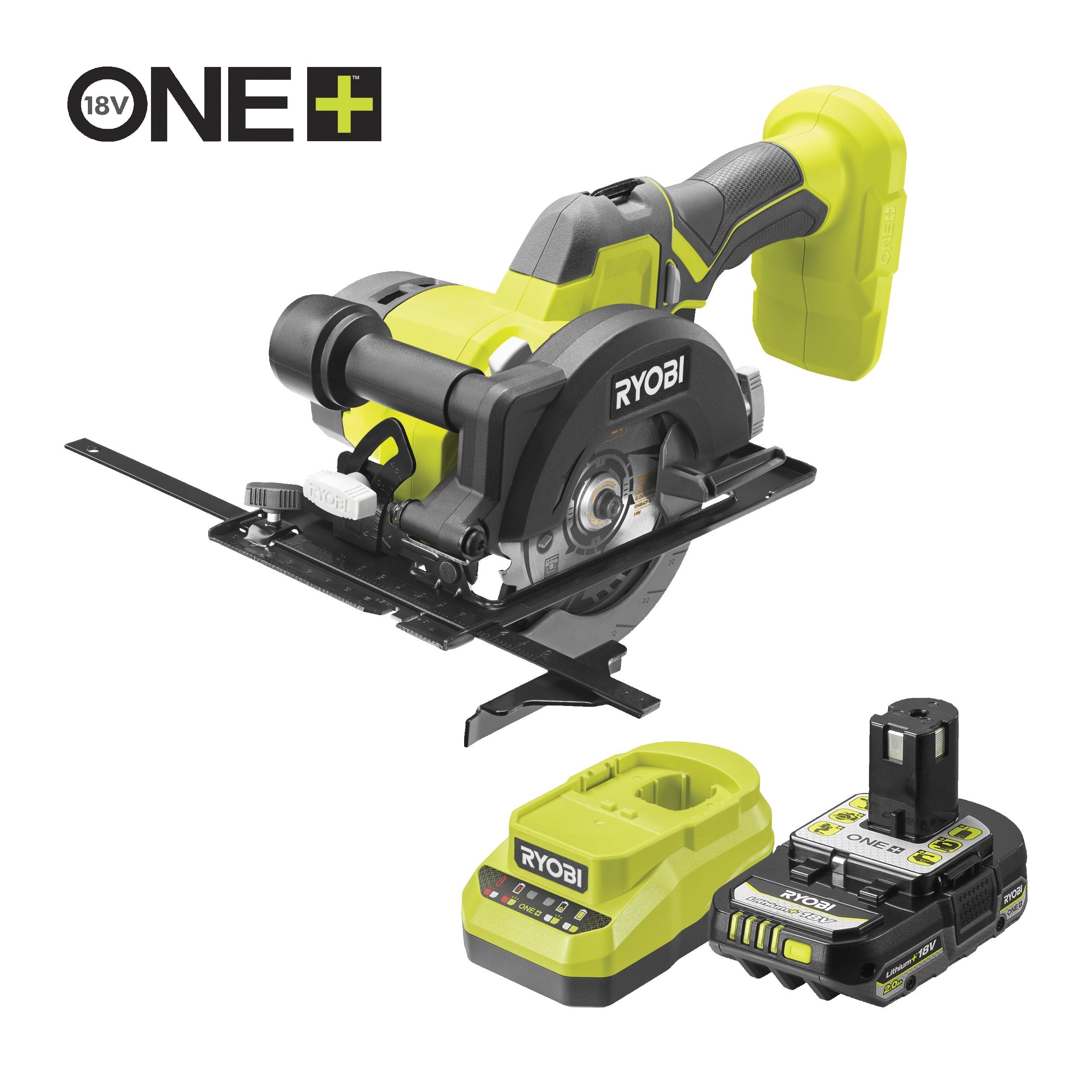 RYOBI 18V ONE+ 115mm Circular Saw Starter Kit (1x 2.0Ah)