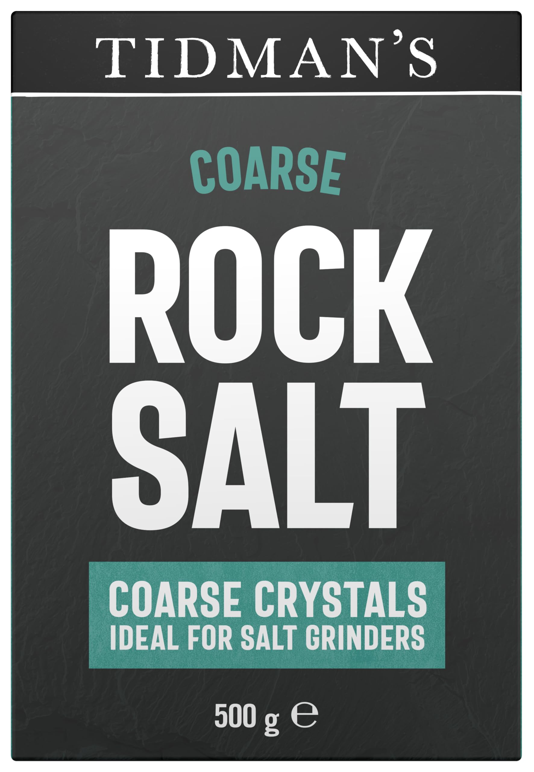TIDMANS Natural Rock Salt 500G - Coarse Crystals - WIth Applied Discount