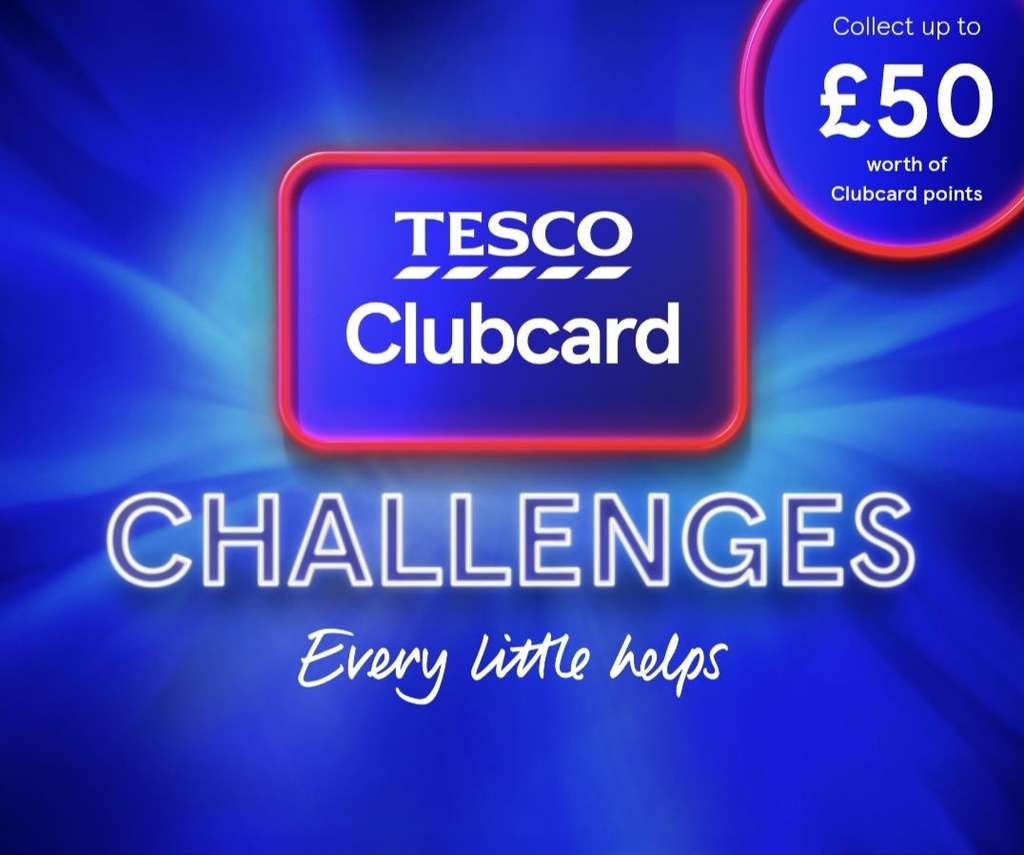 Tesco Clubcard Challenge - Collect Up To 5000 Bonus Clubcard Points - Selected Accounts - Points & Challenges Vary By User (requires opt-in)