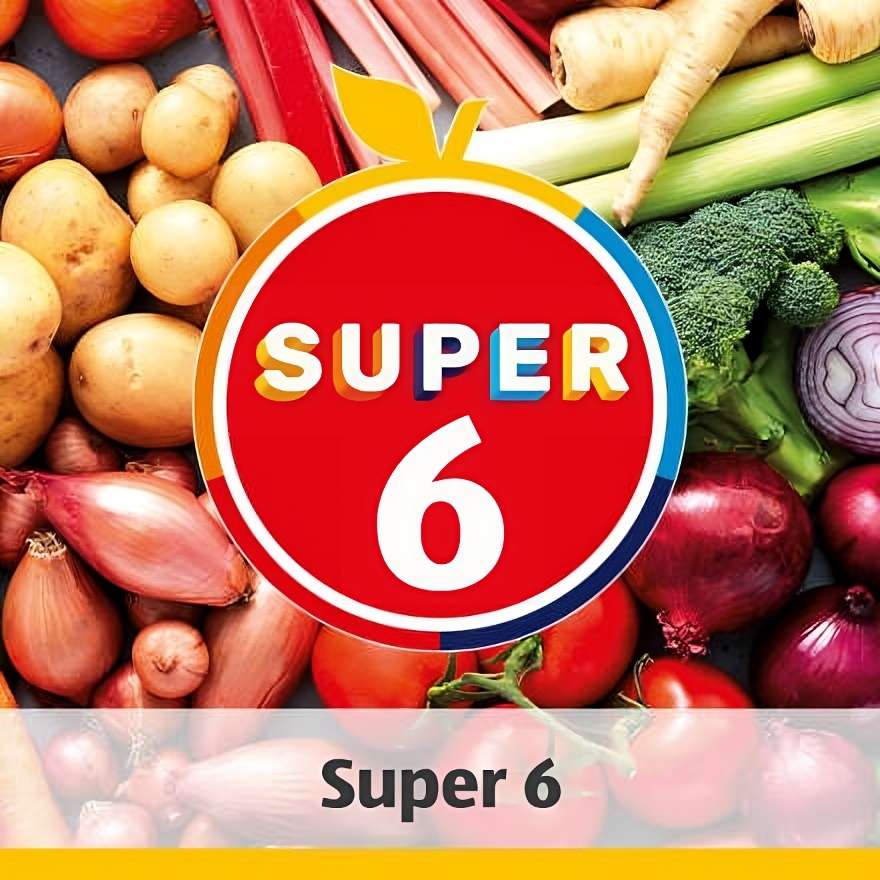 Super 6 Fruit & Veg - Apples - 49p / Avocados - 69p / Bananas - 99p / Clementines - £1.09 / Peppers - 79p
