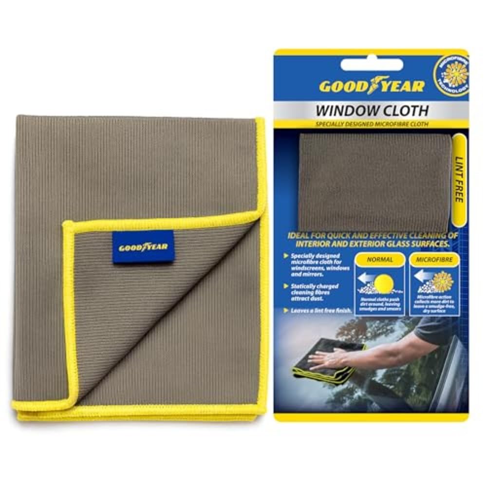 Goodyear microfibre Window Cloth I Designed Microfiber Cloth for windscreens, windows and mirrors