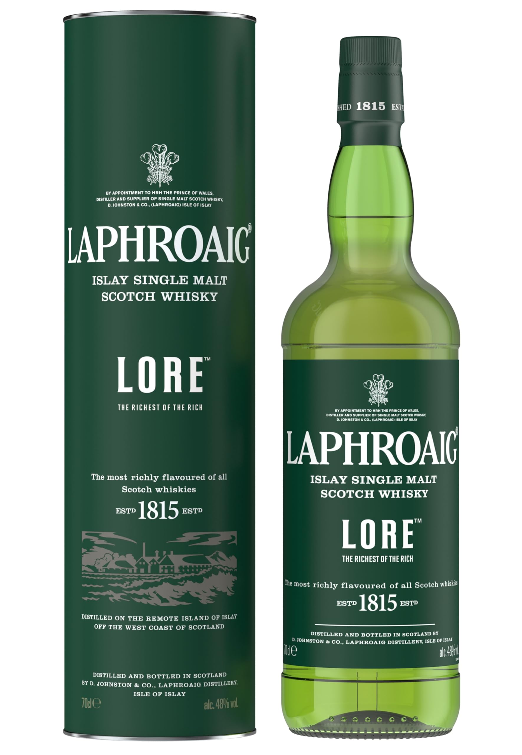 Laphroaig Lore | Scotch | Islay | Single Malt Peated Whisky | 48% ABV | 70cl