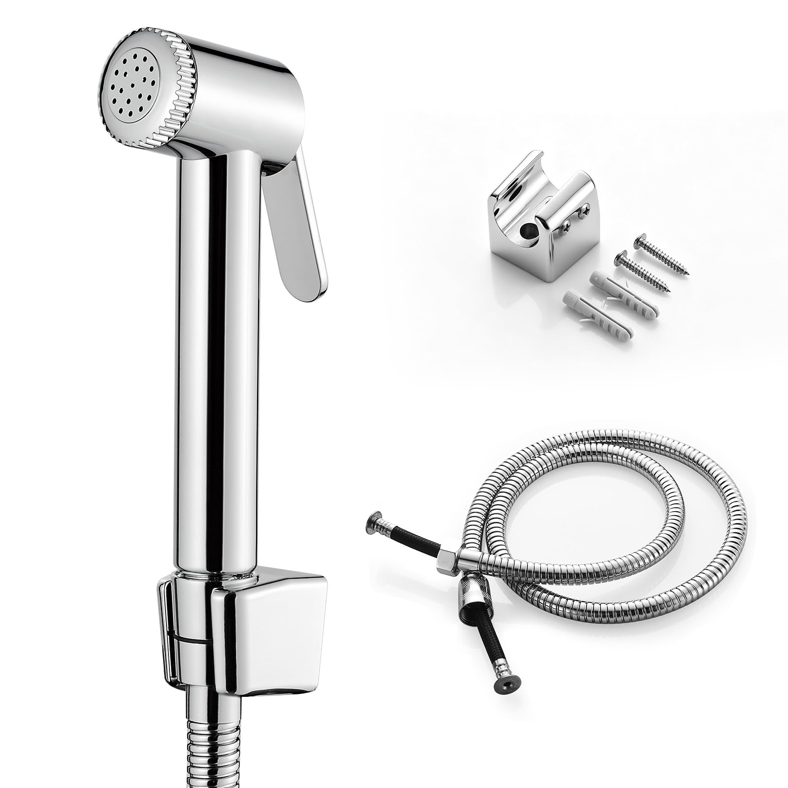 Ibergrif Handheld Bidet Sprayer for Toilet UK, Chrome