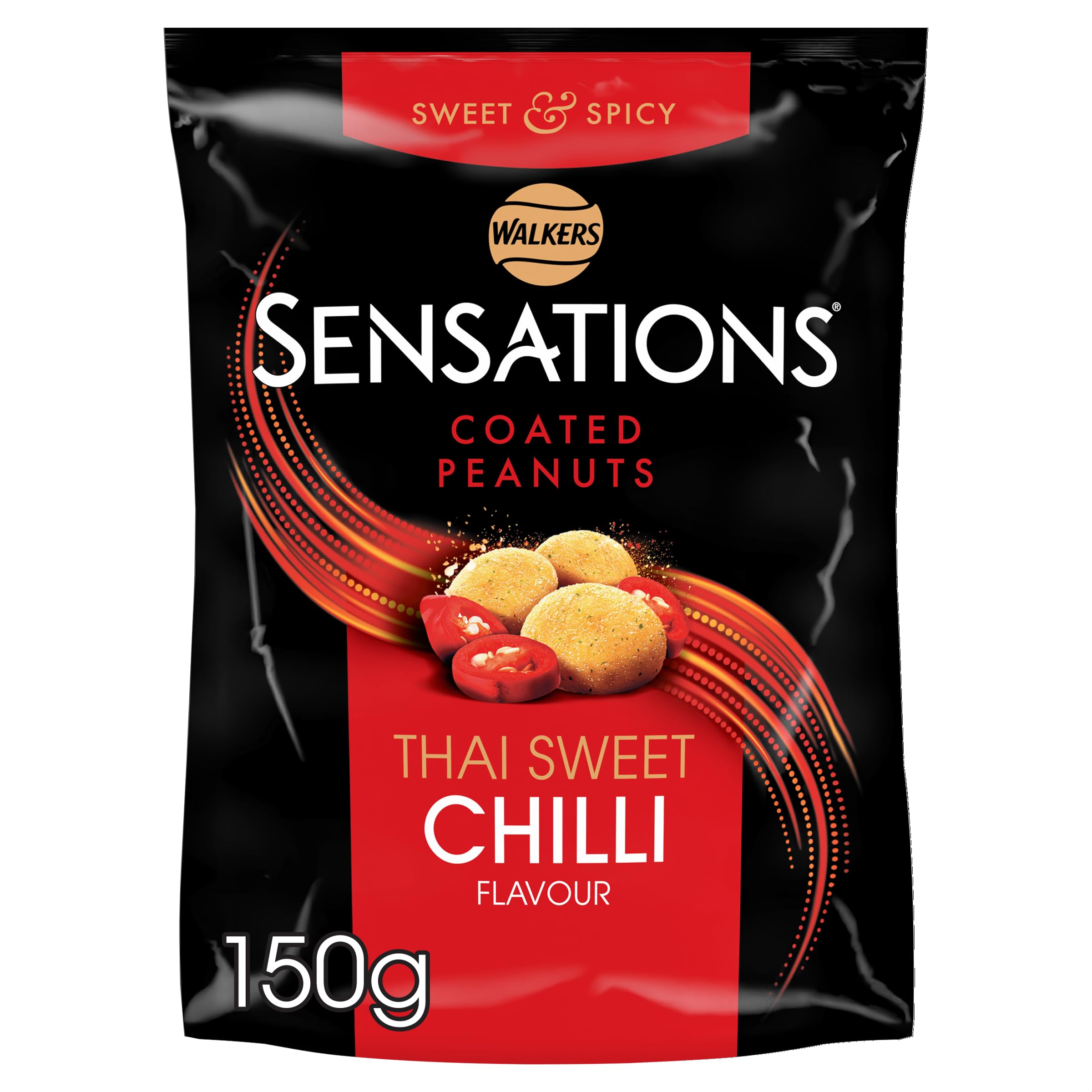 Walkers Sensations Thai Sweet Chilli Coated Sharing Peanuts 150g - W/Voucher - £1.19 / £1.11 S&S