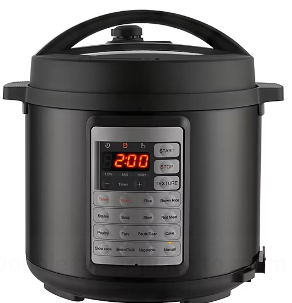 George Home Metallic Black GPC201SS-20 5.5L 1000W Pressure Multi Cooker - 2 Year Warranty - Free C&C