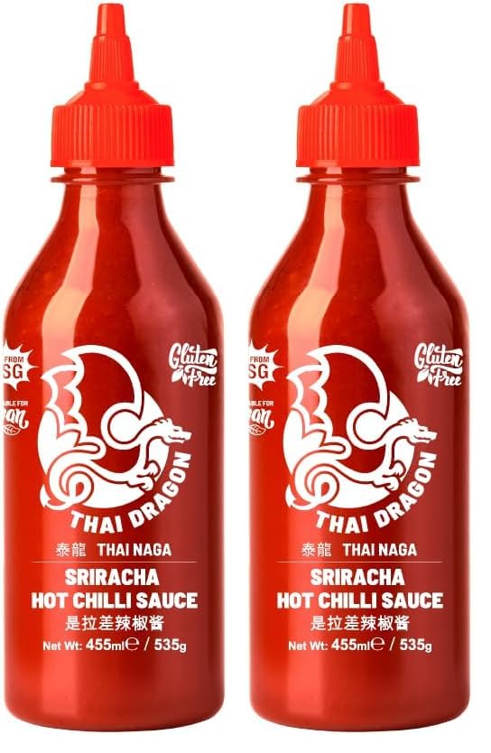 Thai Dragon Sriracha Hot Chilli Sauce 455ml (Pack of 2) S&S £3.42