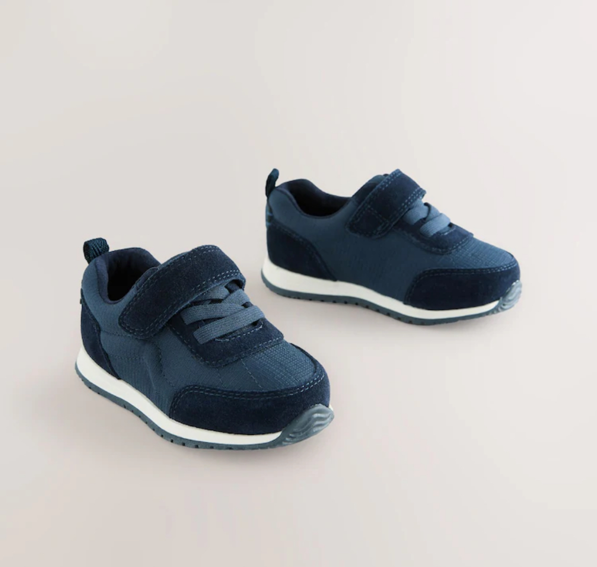 Navy Blue Touch Fastening First Walker Trainers Sizes 2 to 6 - Free C&C