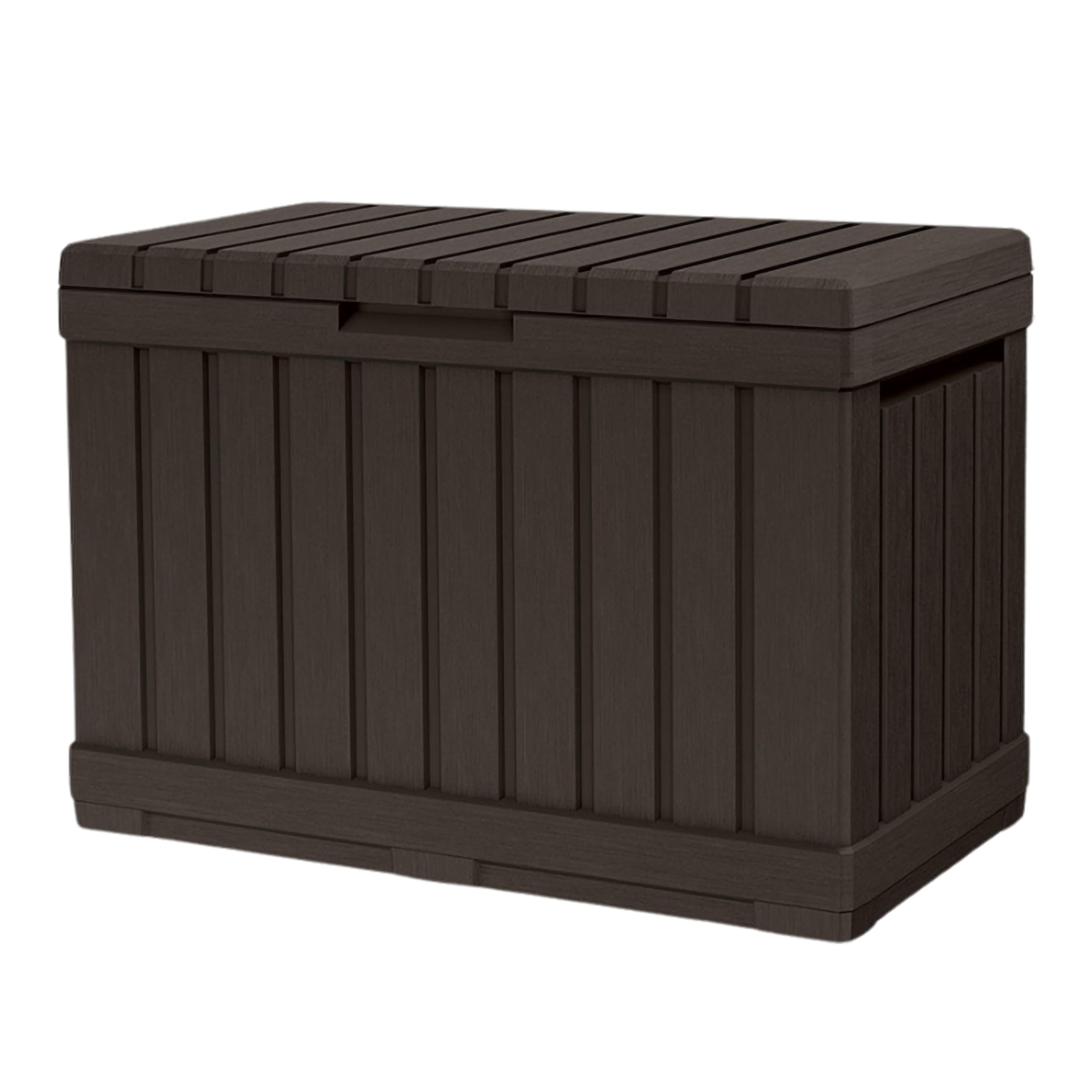 Keter Kentwood 190L Outdoor Resin Garden Storage Box, Brown