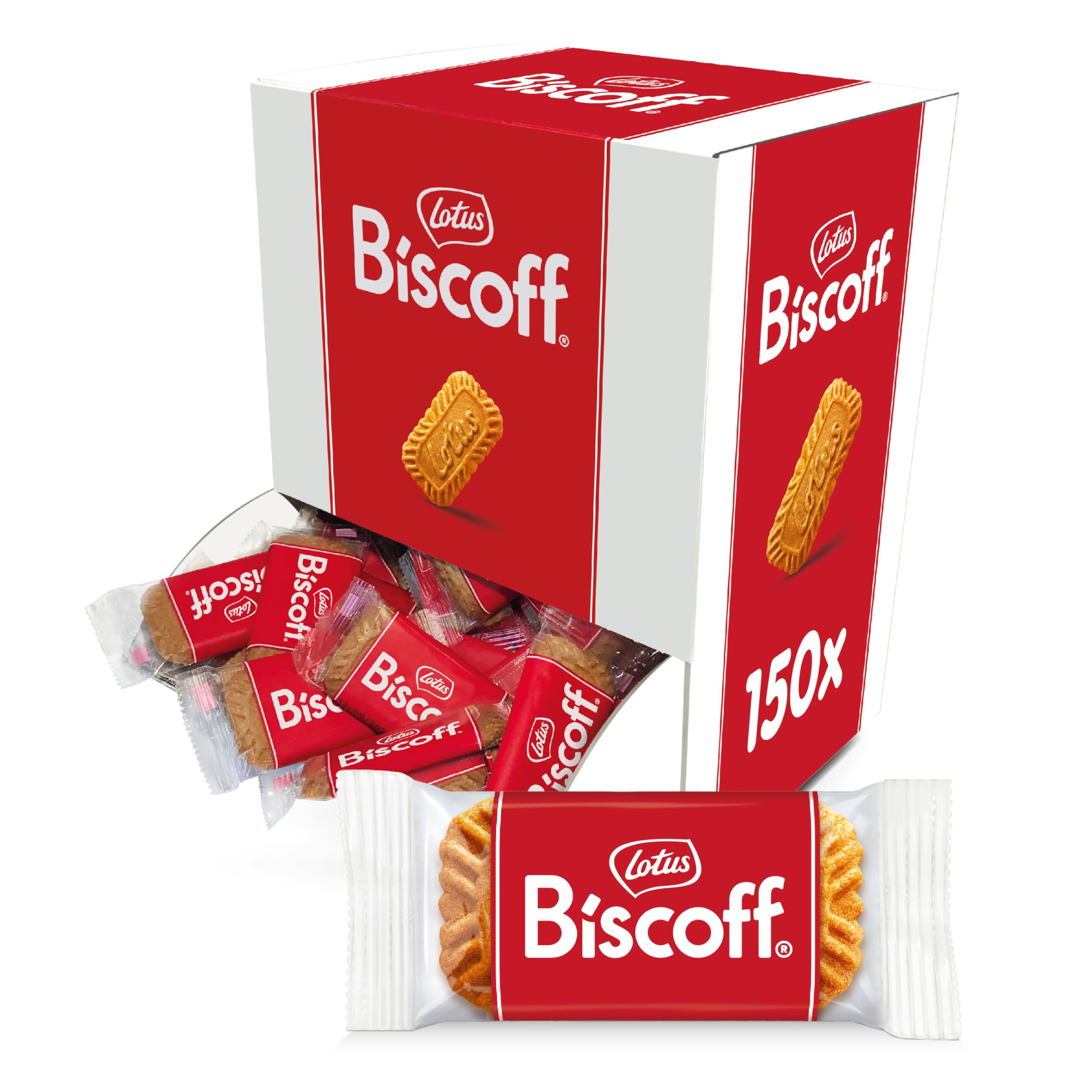 Lotus Biscoff Caramelised Biscuits, 150 Individually Wrapped, Vegan, Natural Ingredients, Nut Free, 937.5g - £5.98 S&S
