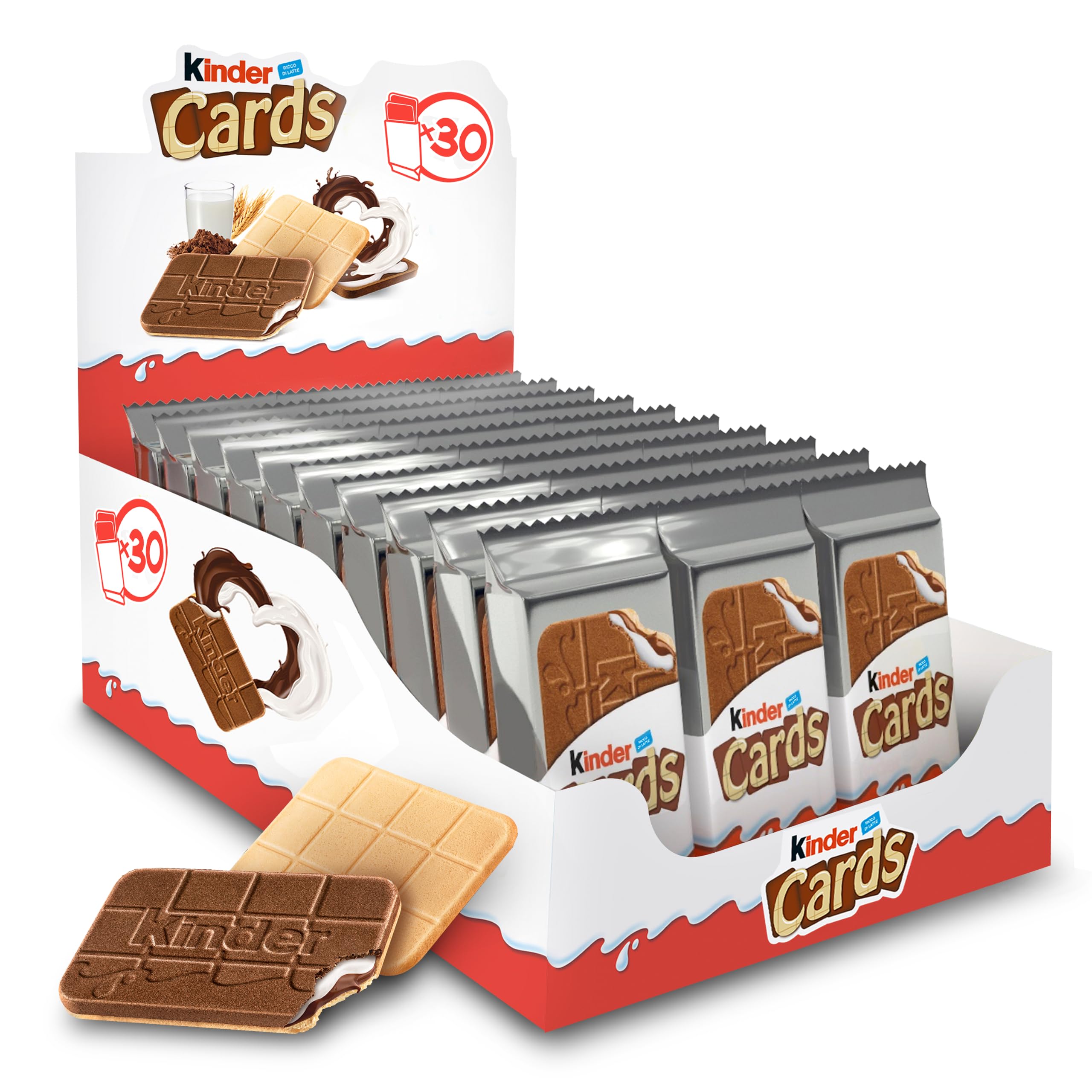 Kinder Cards Wafer Biscuit, Pack of 30 x 25.6g (£9.93 with S&S)