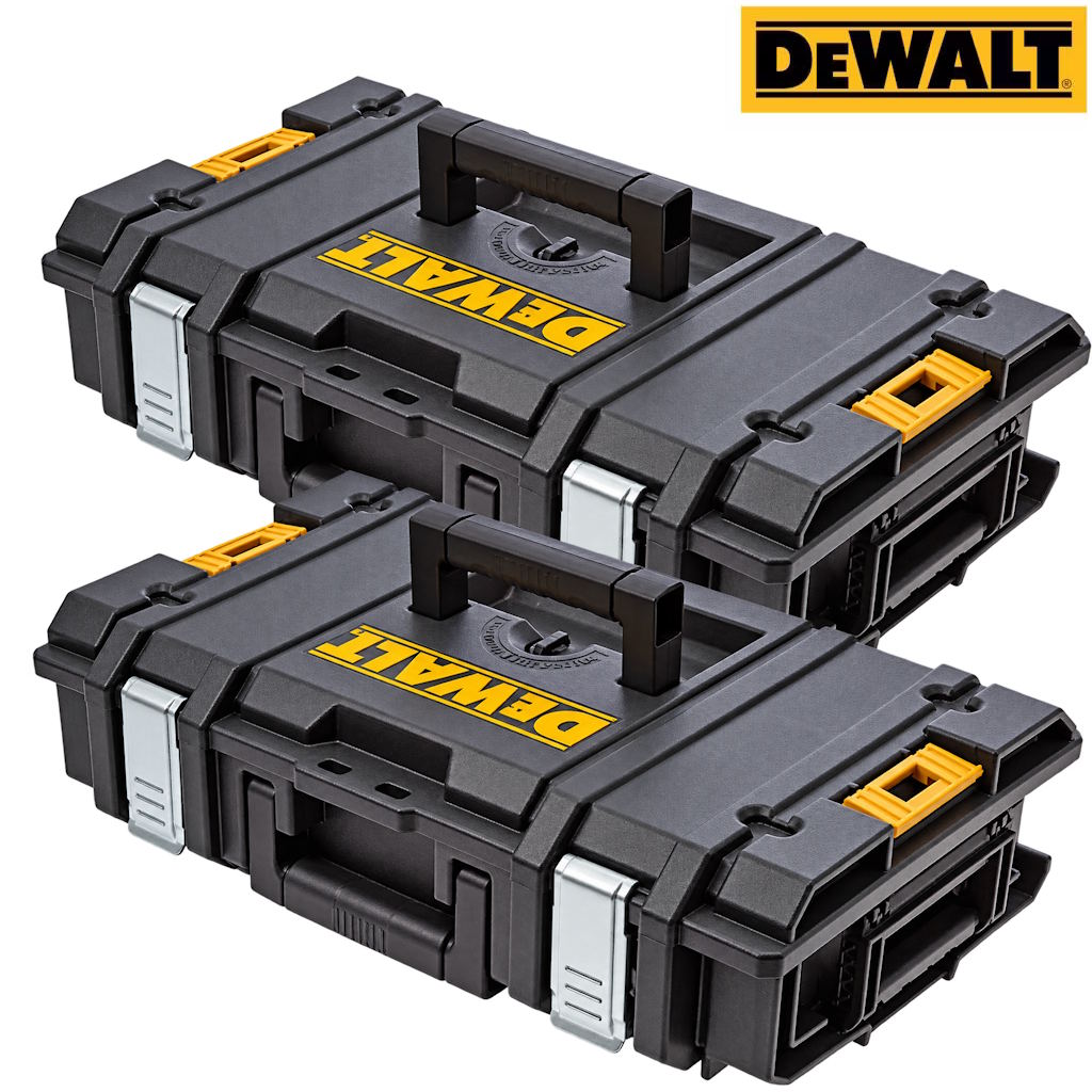 Dewalt TOUGH/STD DS150 Toughsystem Toolbox - with Inlay for Combi & Impact - Pack of 2 / Pack of 1 - £9.99