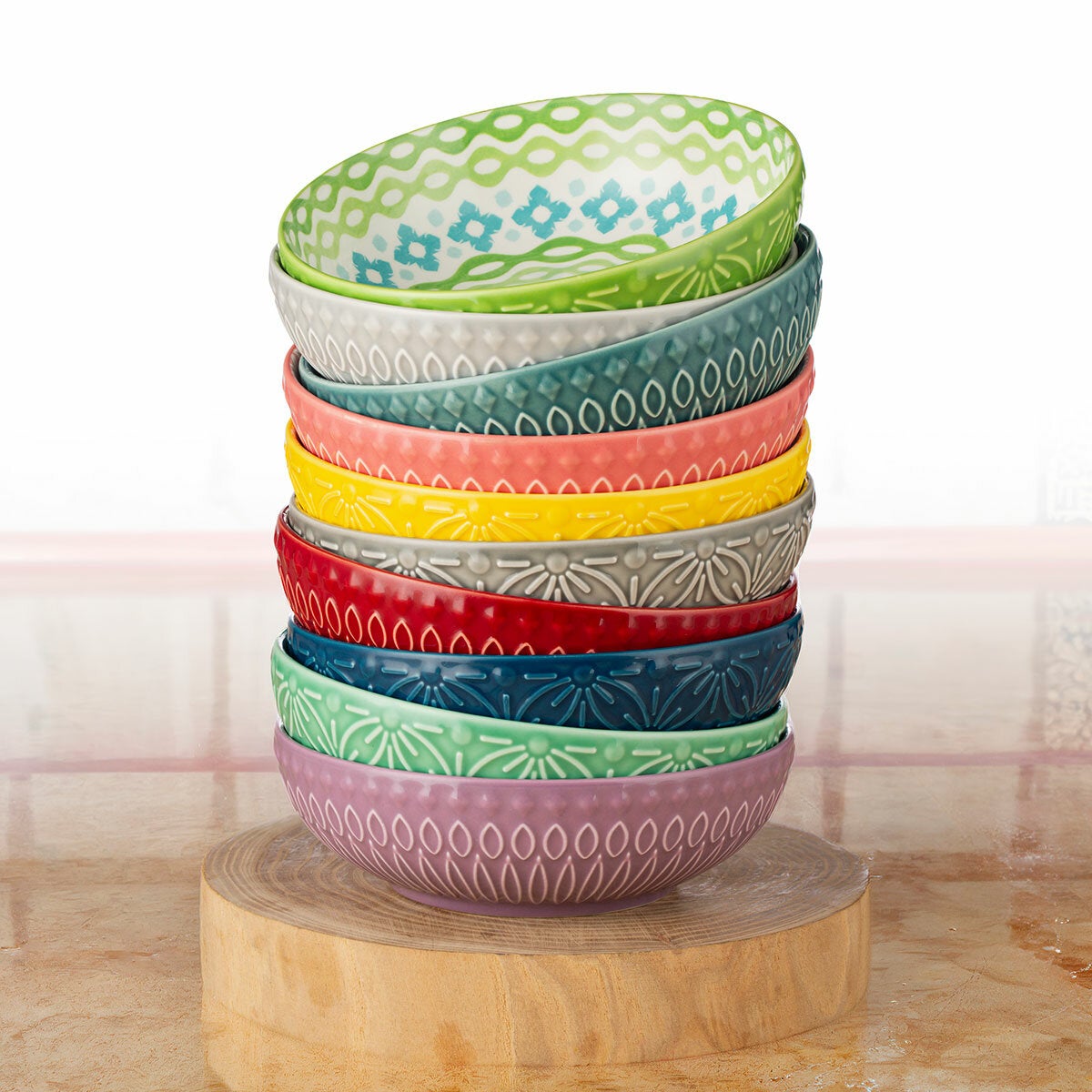 Signature Housewares Stoneware Bowls, 10 Piece - Instore