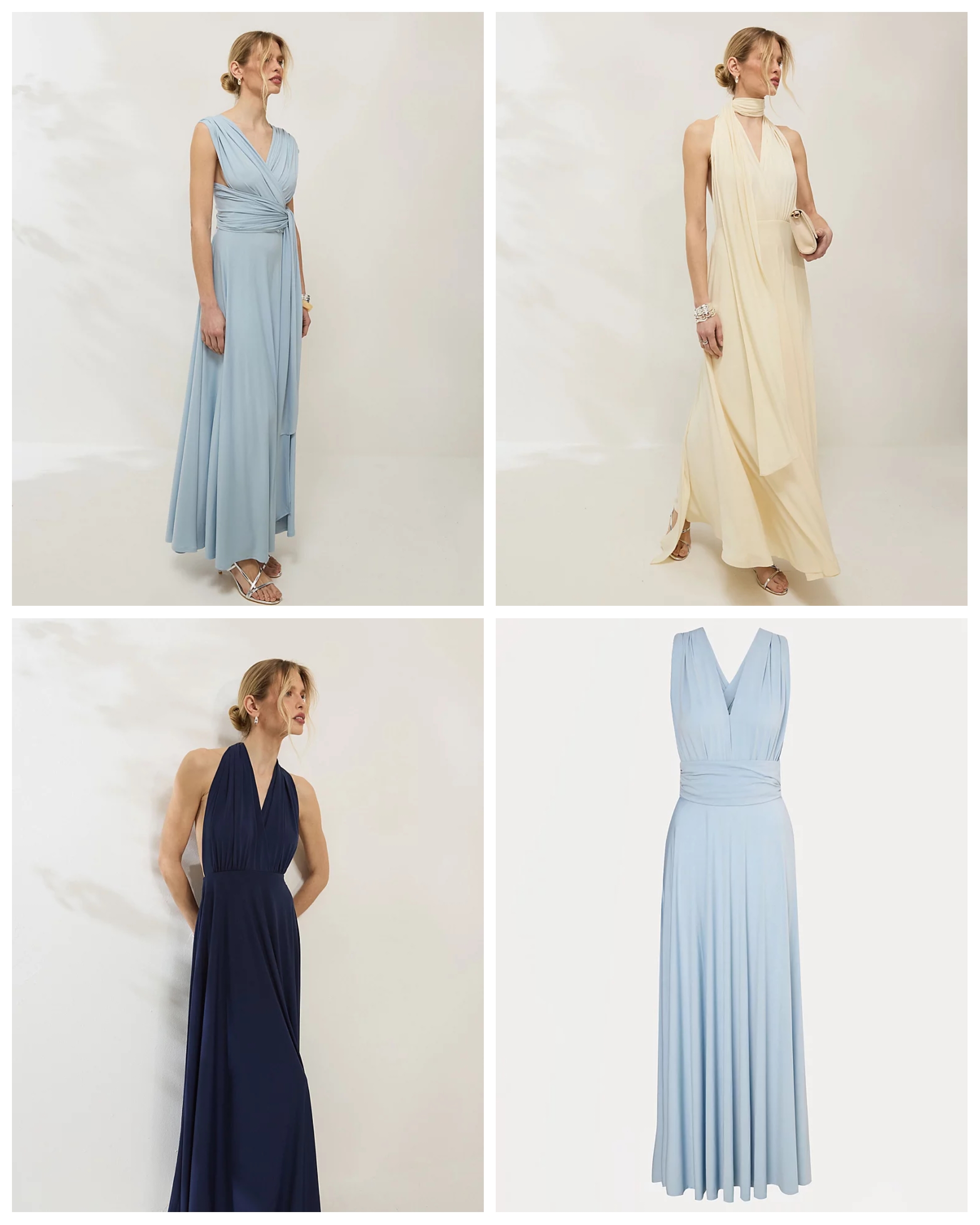 Womens Multiway Sleeveless Maxi Dress Navy / Buttermilk / Blue, Sizes 8-24, 10% off George Rewards + Free C&C