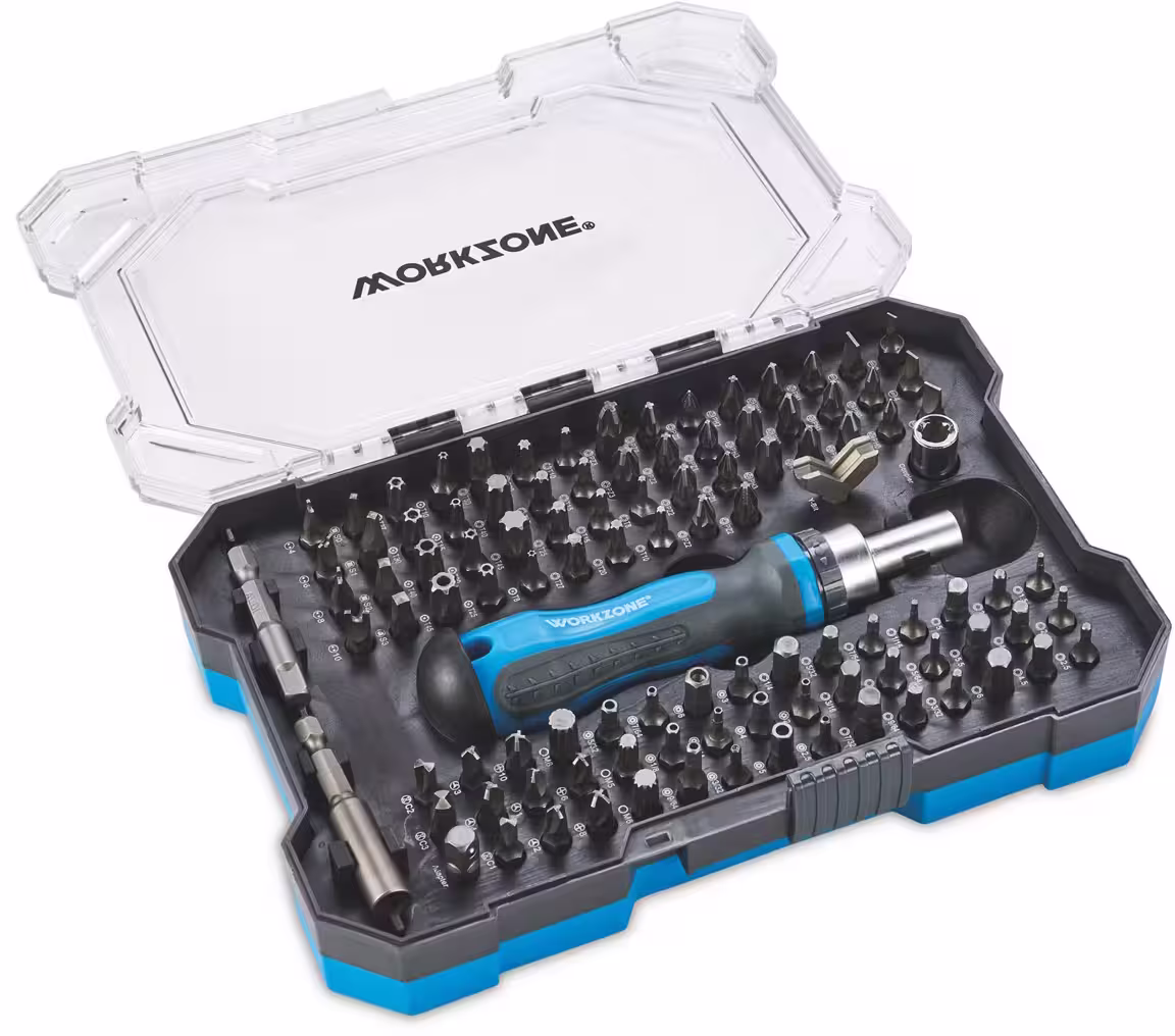 WORKZONE Screwdriver & Bit Set