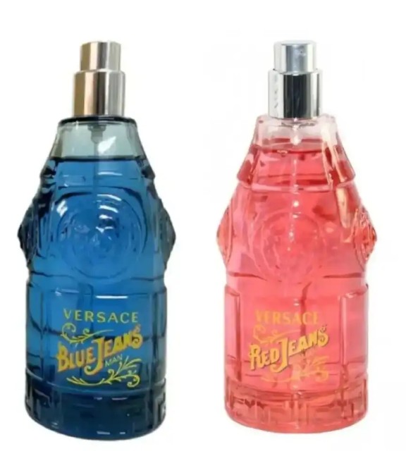 Versace Blue / Red Jeans Eau de Toilette Spray 75ml Tester NO LID