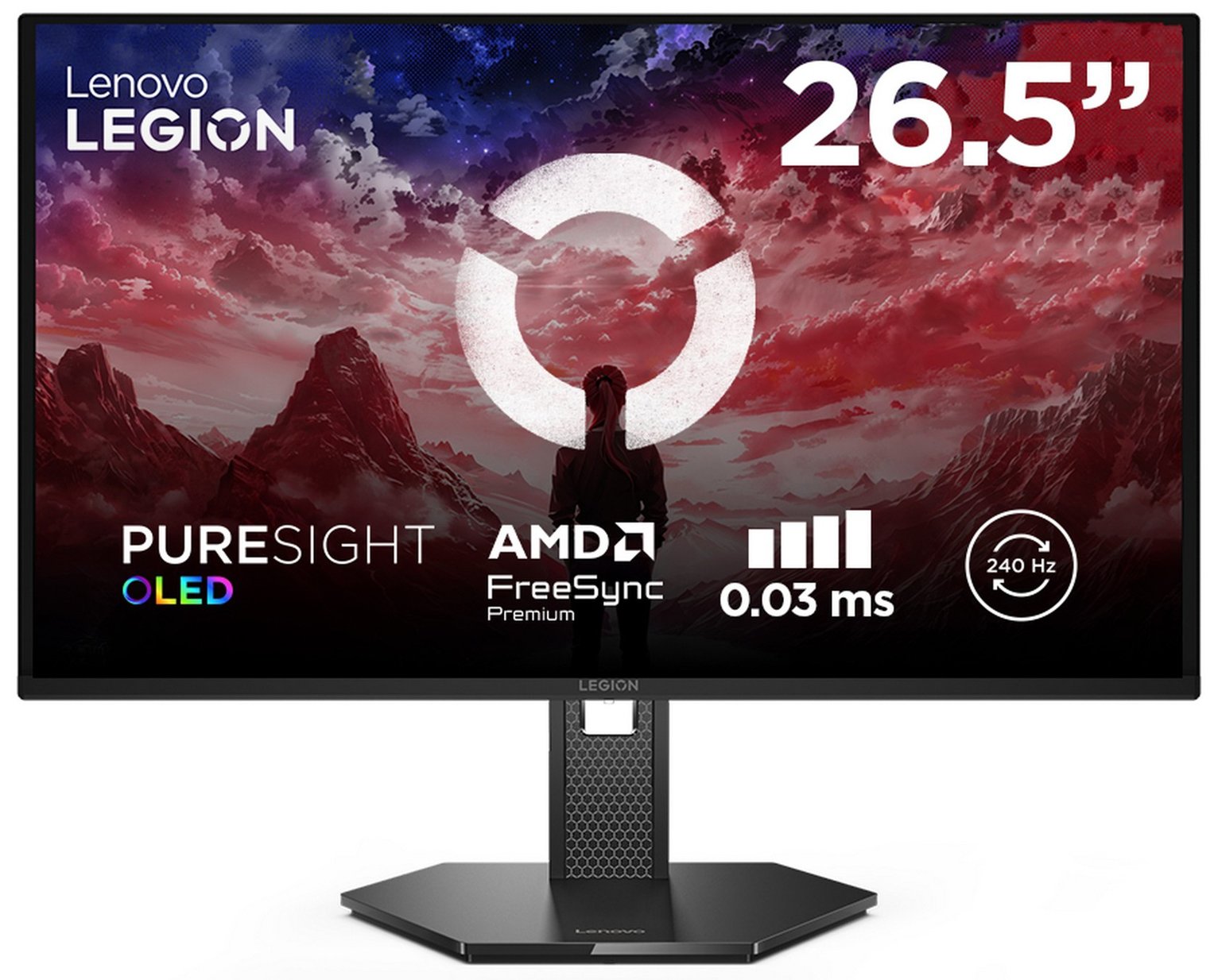 Lenovo Legion 27Q-10 OLED 26.5 Inch 240Hz QHD Gaming Monitor - Free C&C