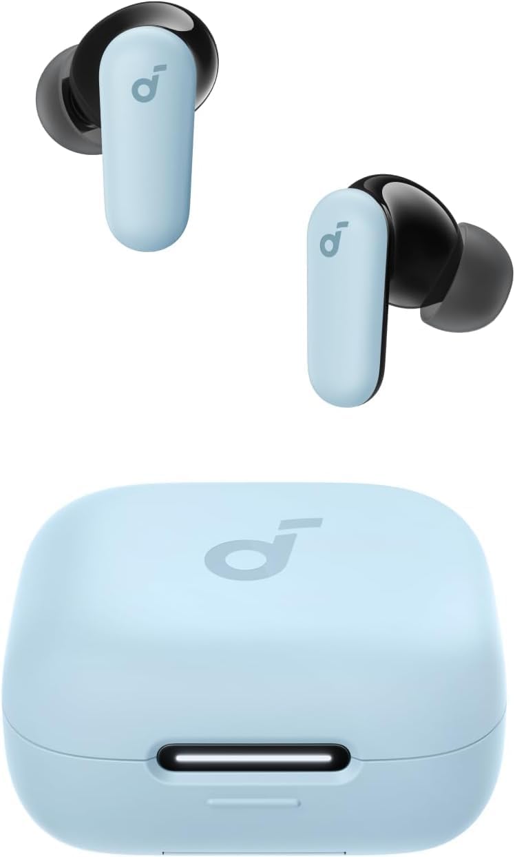 soundcore Anker P30i, Adaptive Noise Cancelling Wireless Earbuds Strong & Smart ANC, Big Bass, 45H Playtime Black Or Blue AnkerDirect FBA