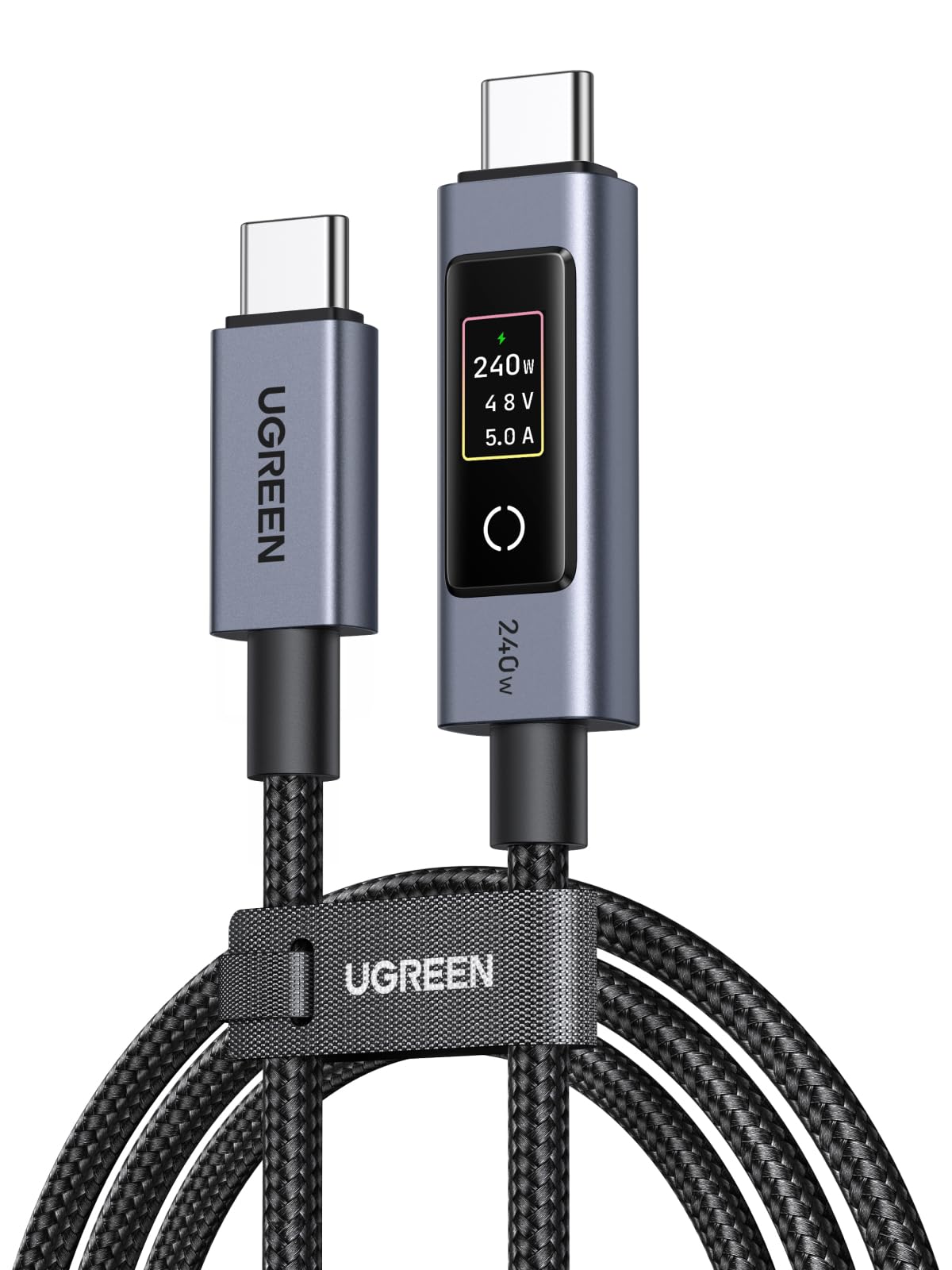 UGREEN Nexode USB-C to USB-C 240W Cable with TFT Smart Display 2M - Discount at Checkout - Prime Price - Sold by UGREEN GROUP LIMITED UK FBA
