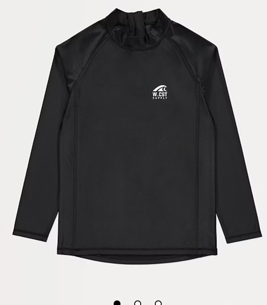 Black Long Sleeve Rash Vest - Free C&C