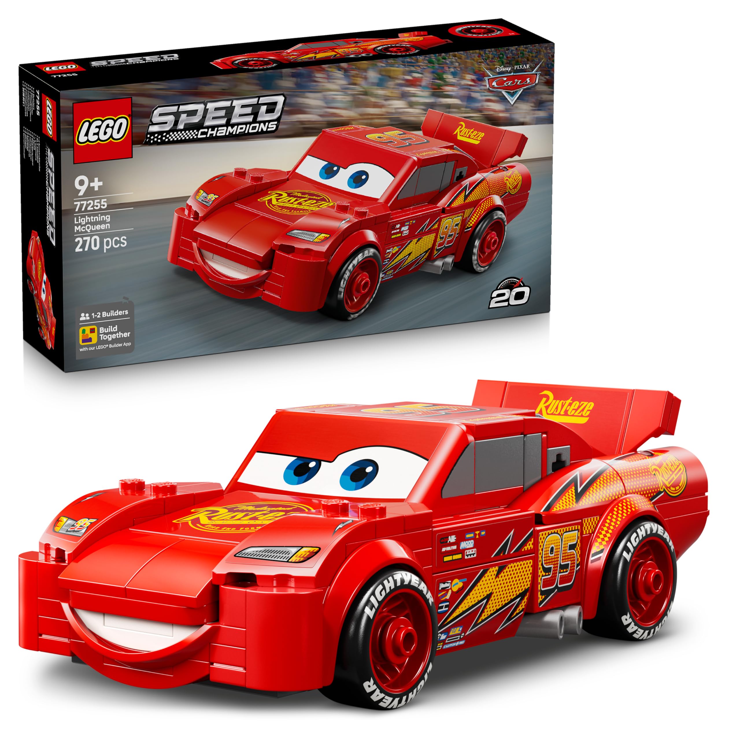 LEGO Speed Champions Lightning McQueen Race Car Toy - 77255 (Used: Very Good Sold by Amazon Resale, FBA)