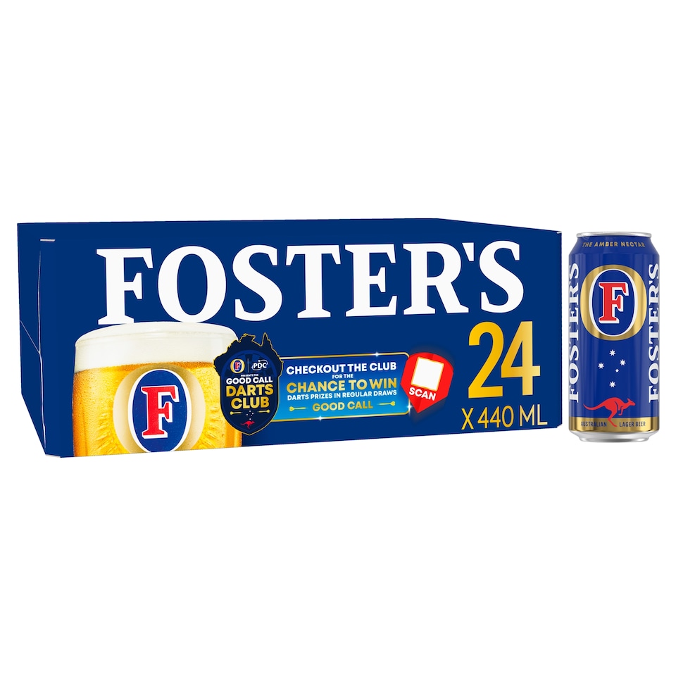 Fosters Lager 24 Pack (440ml) - Clubcard Price