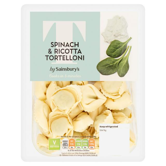Sainsbury's Tortelloni (Spinach & Ricotta/Tomato & Mozzarella/Ham & Cheese/Chicken & Bacon/Four Cheese/Prosciutto) Nectar Price