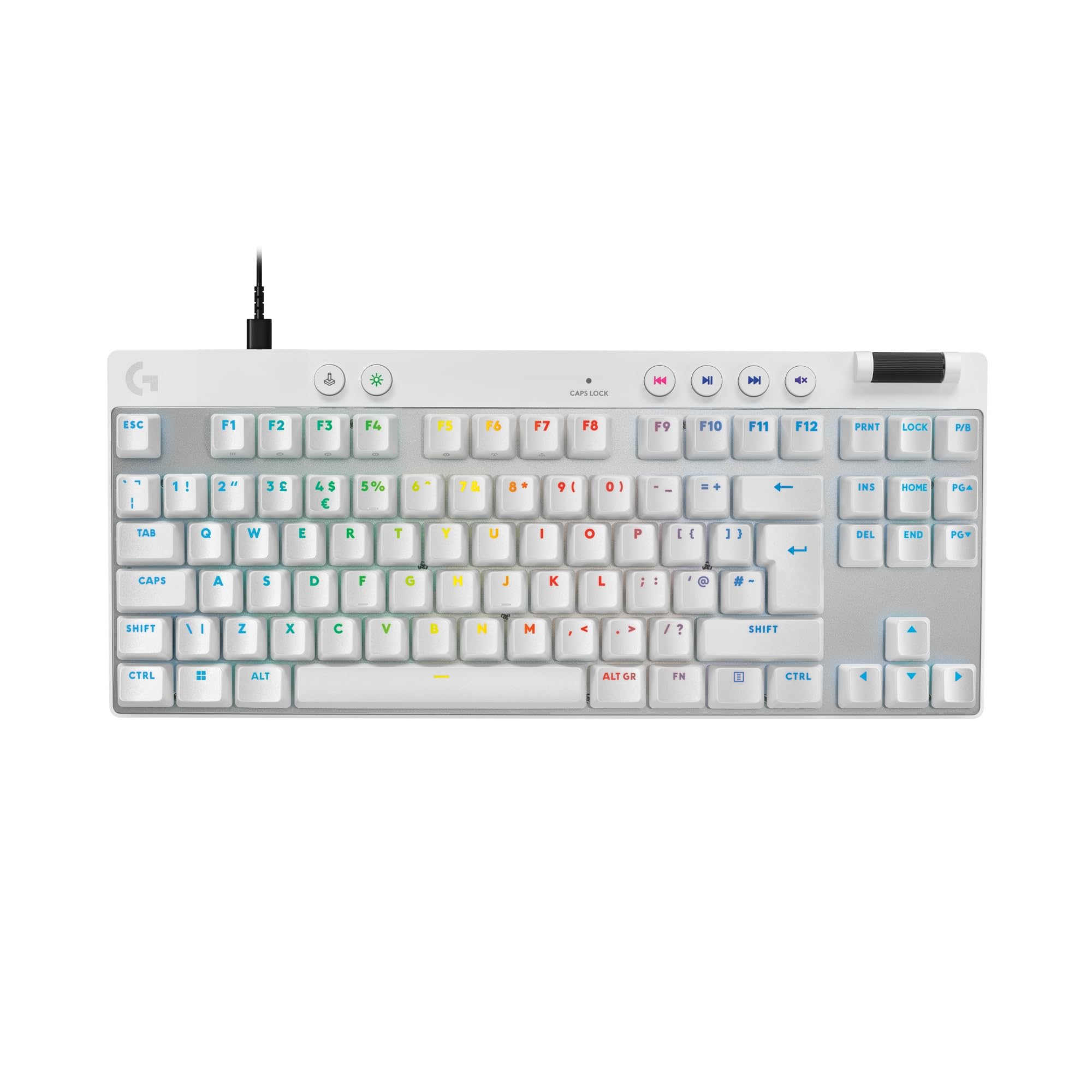 Logitech PRO X TKL RAPID Magnetic (Hall-Effect) Gaming Keyboard White - With voucher