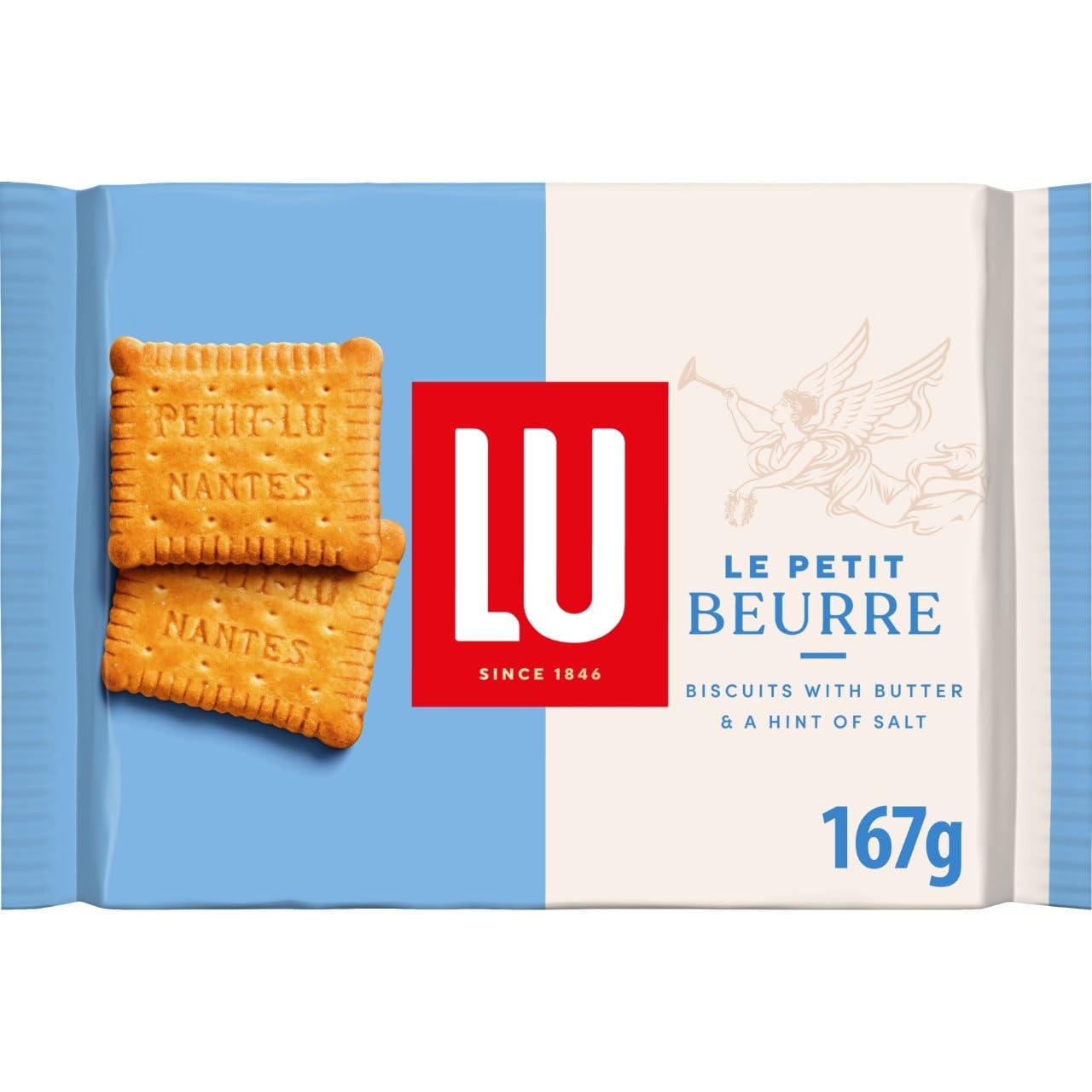 Lu Le Petit Beurre Butter Biscuits, Classic French Snack, 167g (£1.09 / 98p on S&S)