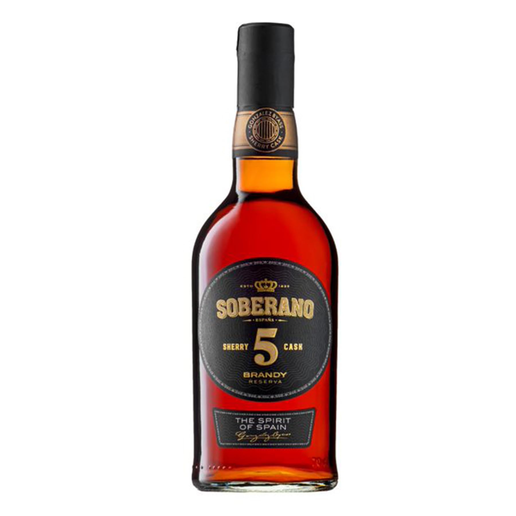 Soberano 5 Reserva - Spanish Brandy Reserva, 5 Year Aged Brandy 36% - 70cl