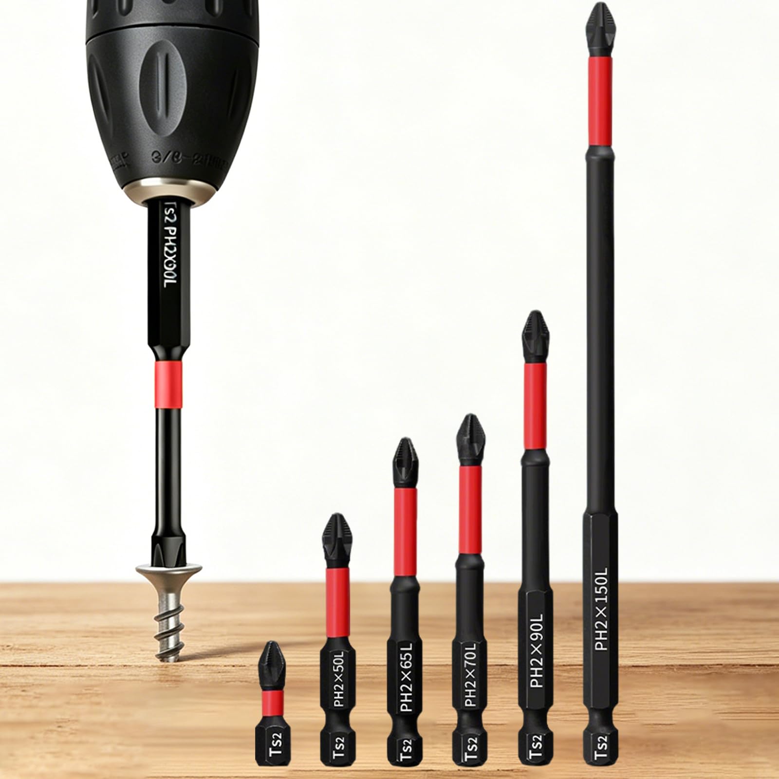 Phillips PH2 Screwdriver Bit Set Industrial Grade, Magnetic, Anti Slip Design -12PCS - Sold by Amazon Haul