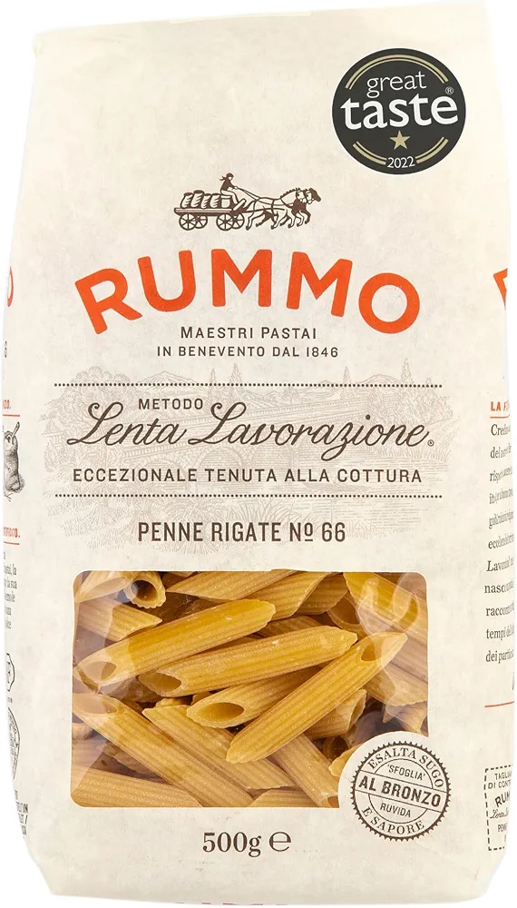 Rummo Ridged Penne Rigate No.66 Organic Italian Pasta, 500g (Delayed Dispatch)