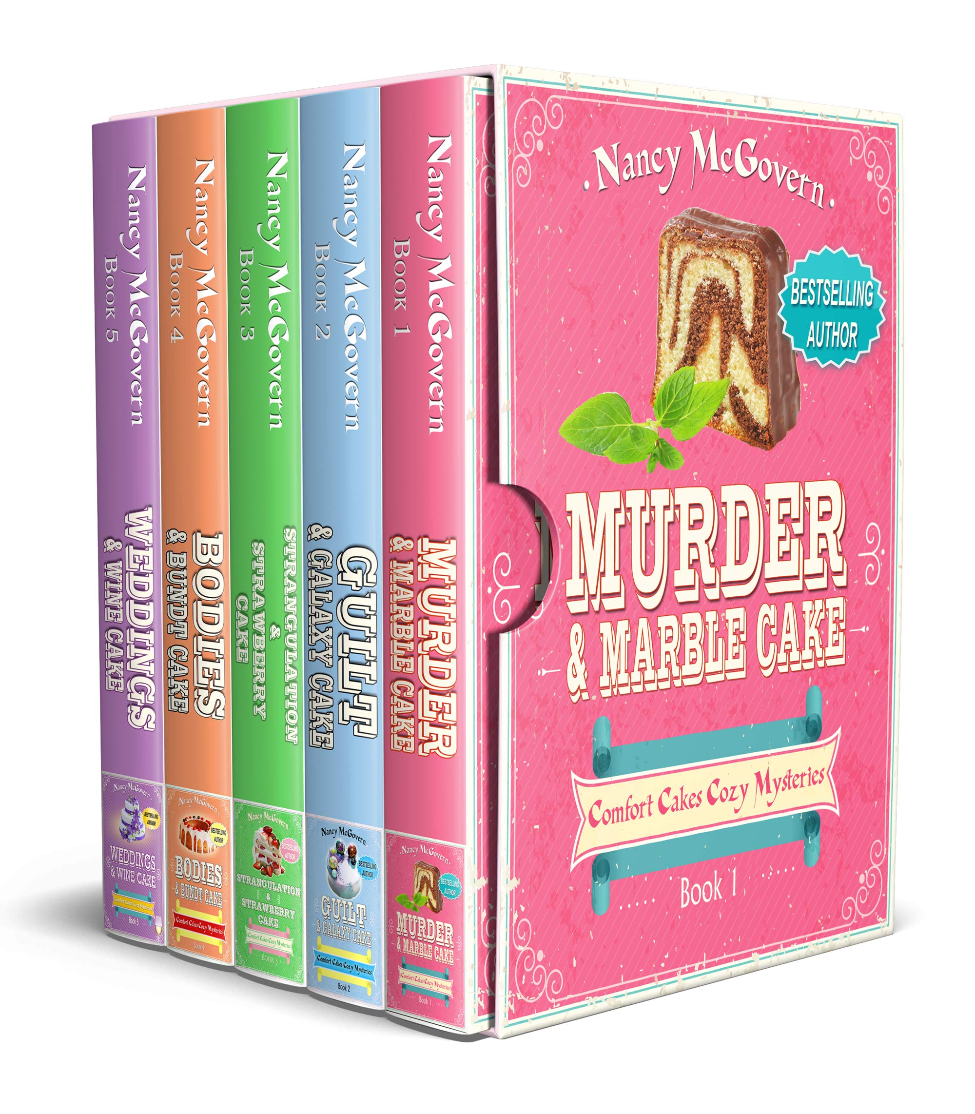 Nancy McGovern - Comfort Cakes Cozy Mysteries, The Complete Series: A 5 Book Box Set With 5 Delicious Cake Recipes - Kindle Edition
