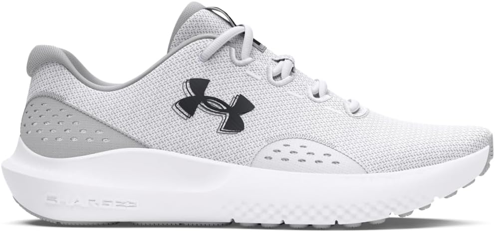 Under Armour UA Charged Surge 4 Men’s Running Shoe, White Halo Grey (Various Sizes)