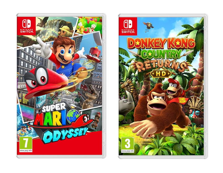 Super Mario Odyssey and Donkey Kong Country Returns (Nintendo Switch Game) Using £10 Off When You Spend over £69 Offer