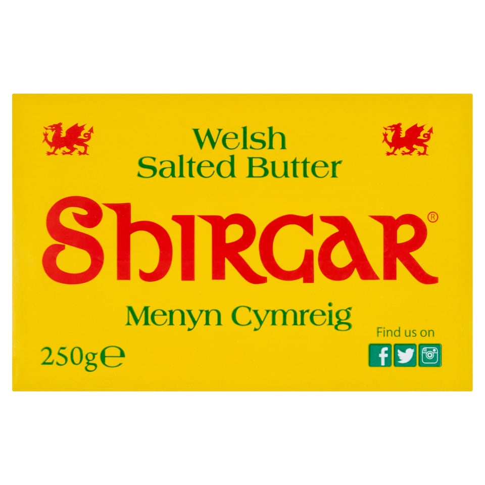 Shirgar Welsh Butter 250g - Clubcard Price