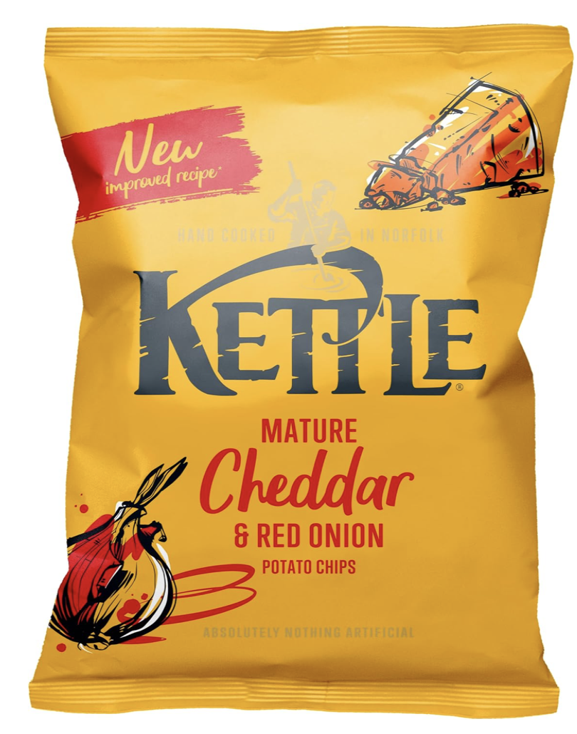 130g Kettle Mature Cheddar & Red Onion - Instore (York)