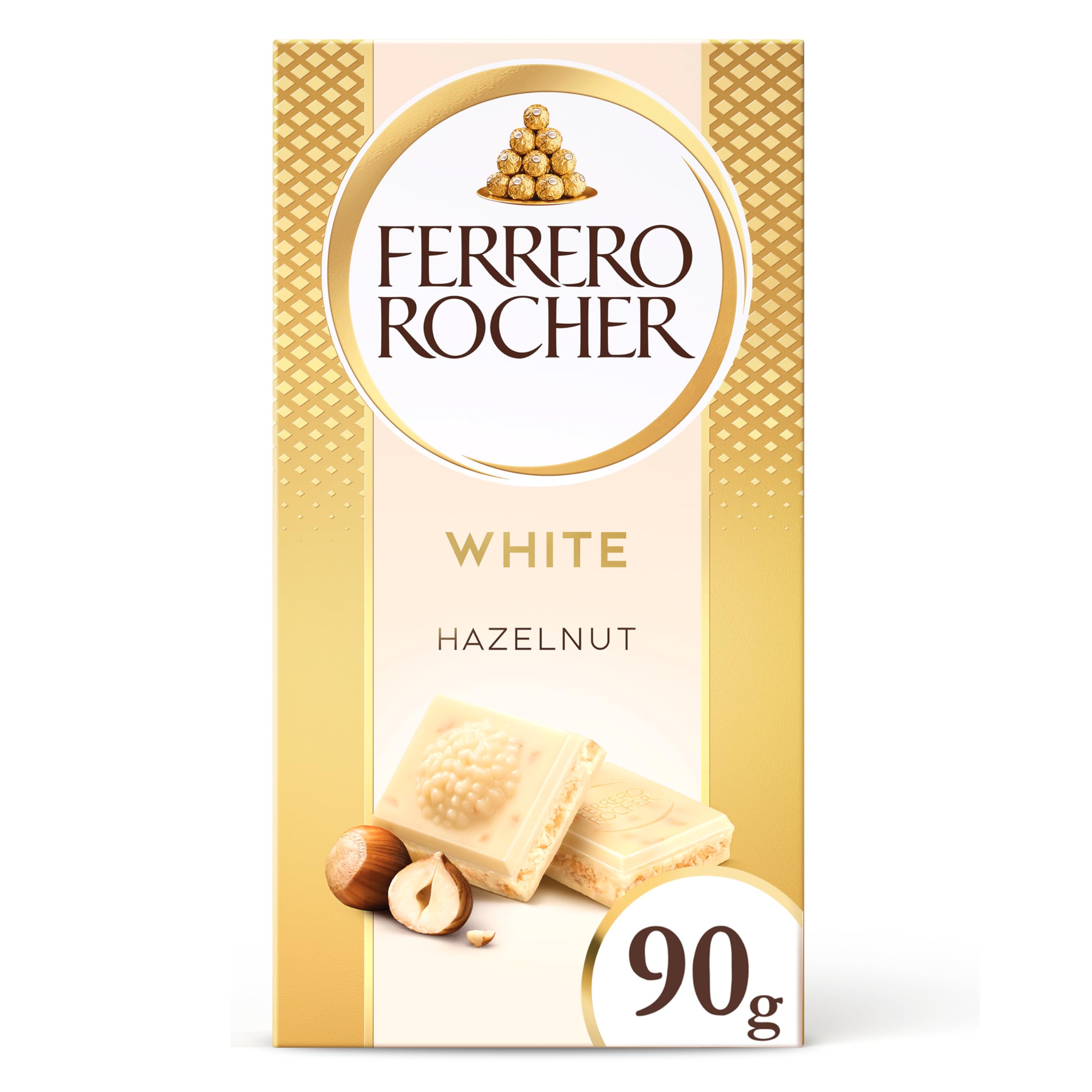 Ferrero Rocher White Chocolate Bar with Hazelnuts 90g