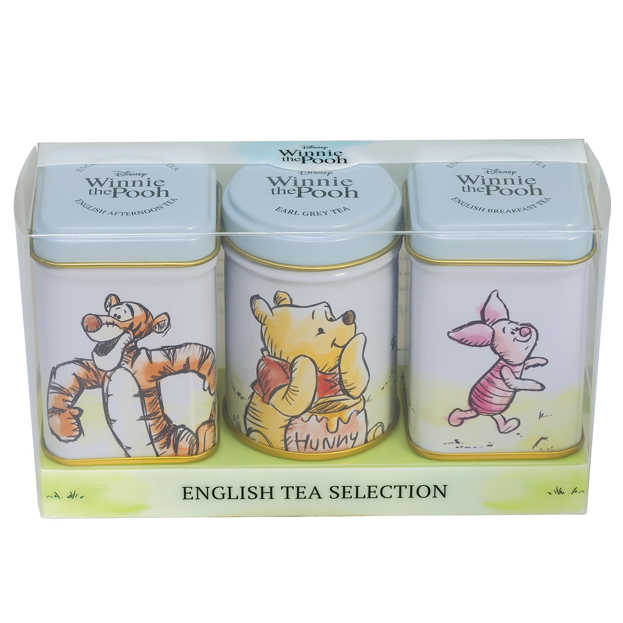 New English Teas Winnie the Pooh & Friends 3x Mini Tea Tins with English Loose Leaf Tea - £3.65 S&S