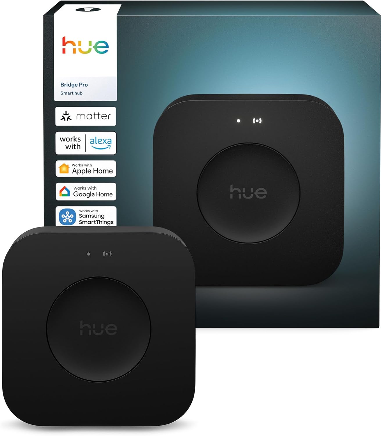 Philips Hue Bridge Pro Smart Lighting Hub, Wireless, Smart Hub Supports 150+ Lights and 50+ Accessories with voucher