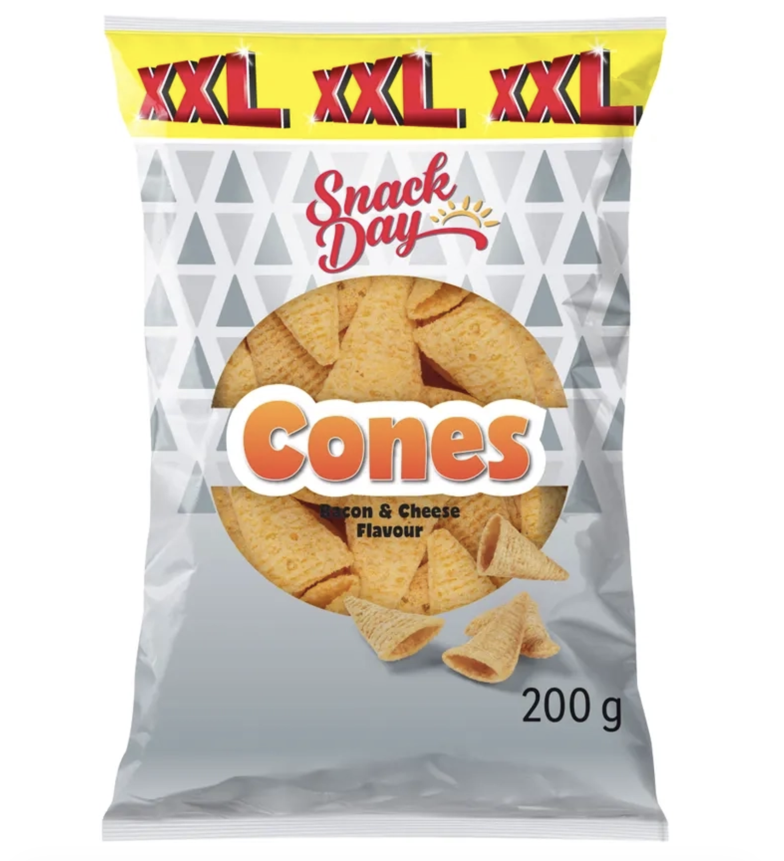 Snack Day XXL Cones Bacon and Cheese Flavour 200g - Lidl Plus Price