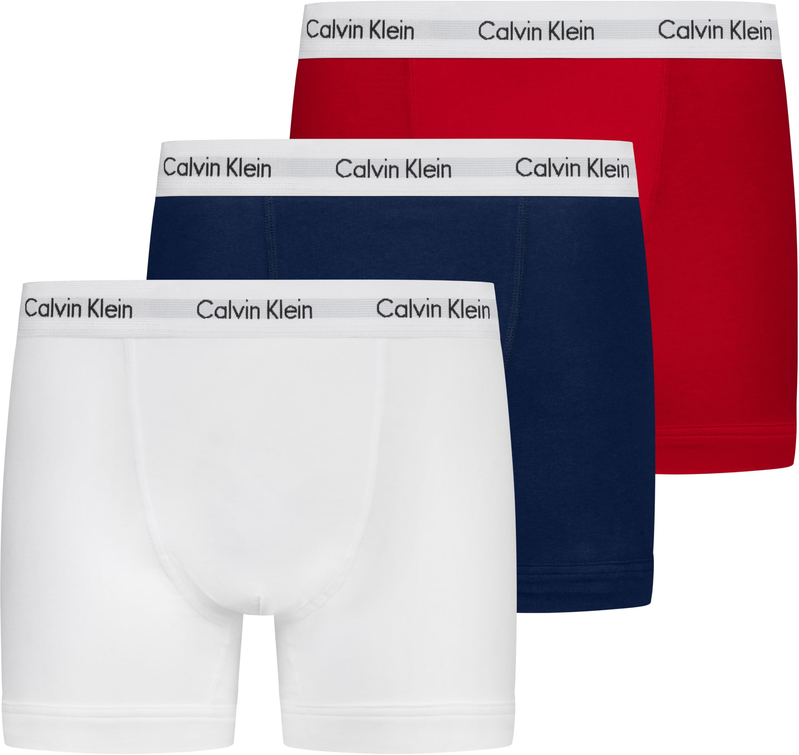 Calvin Klein Men’s 3 Pack Trunks with Logo Waistband