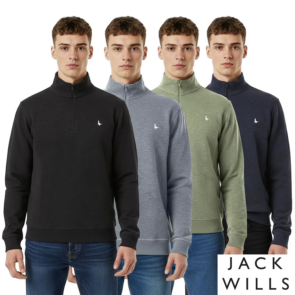 Jack Wills Men's Melange 1/4 Zip Jumper