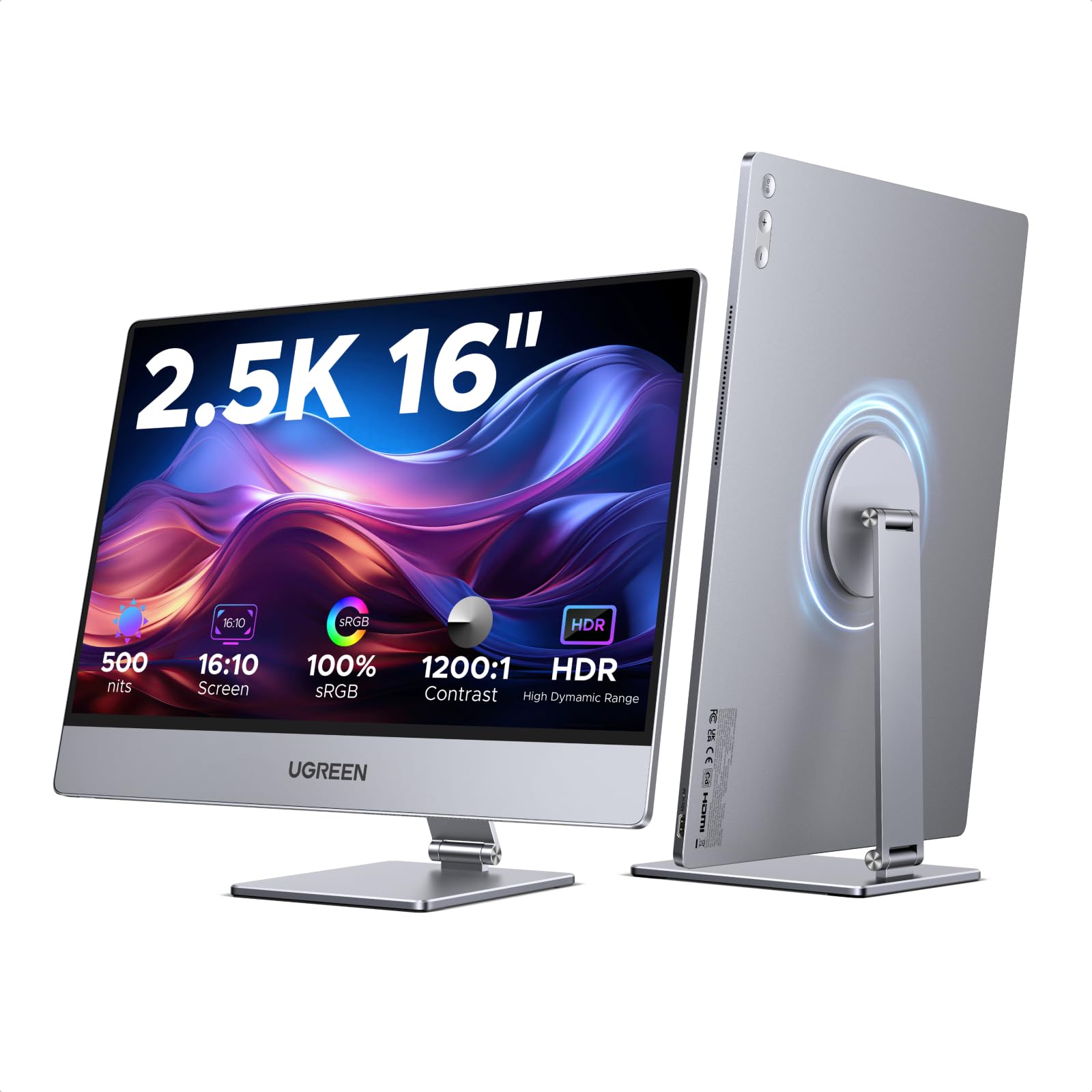 UGREEN 16'' 2.5K QHD+ 2560×1600@165Hz HDR400 Portable Monitor at UGREEN GROUP LIMITED UK / FBA