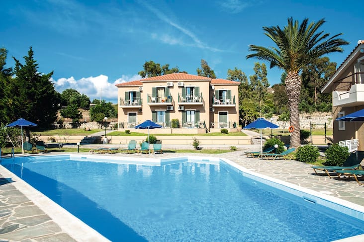 7nts Kefalonia sc SC £230.80pp - Nikos Apartments Lassi, Kefalonia, Greek Islands, Greece - From Newcastle 16 July inc 10kg plus small bag