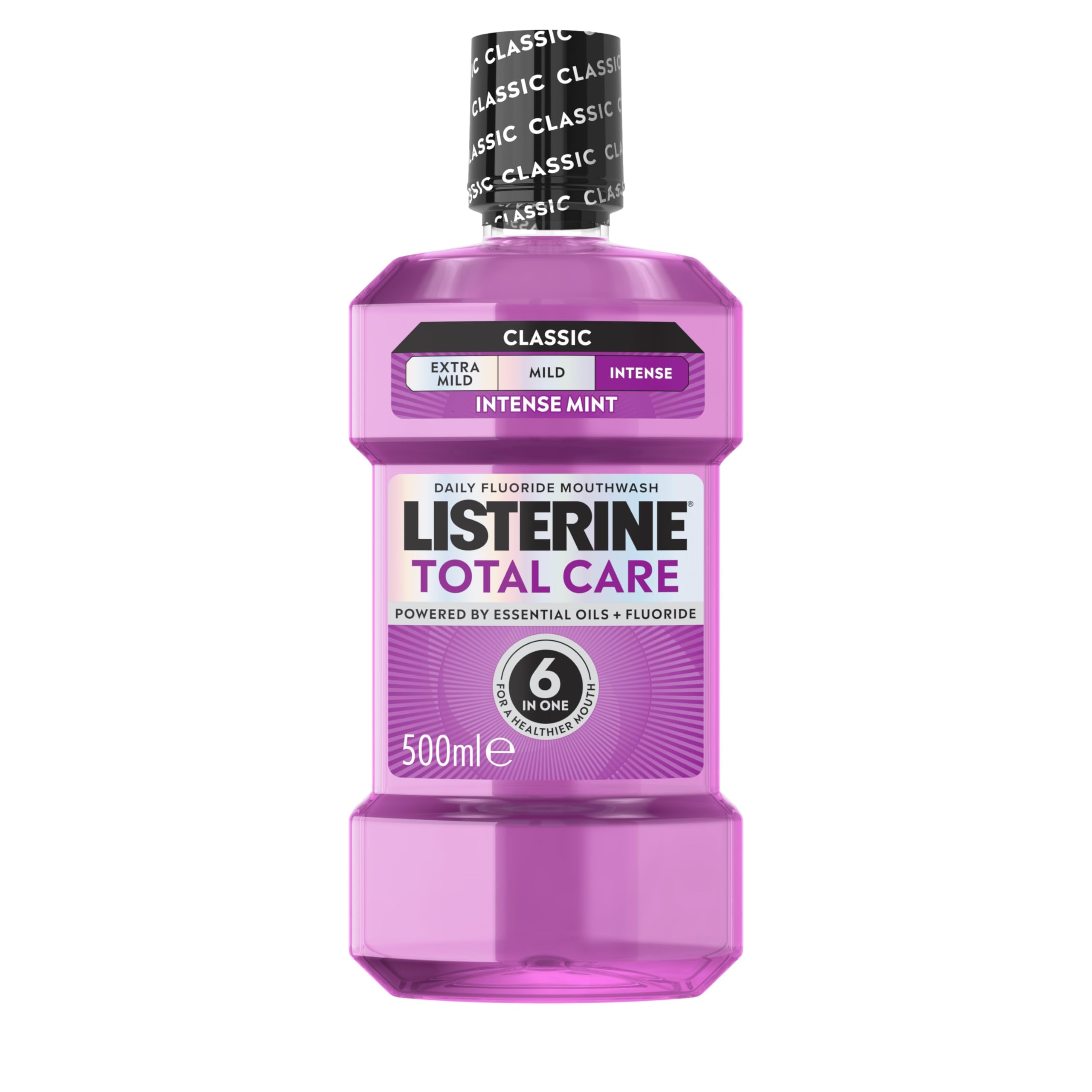 Listerine Total Care Intense Taste Classic Antibacterial Mouthwash 500ml - Discount At Checkout (£1.09 / 96p S&S)