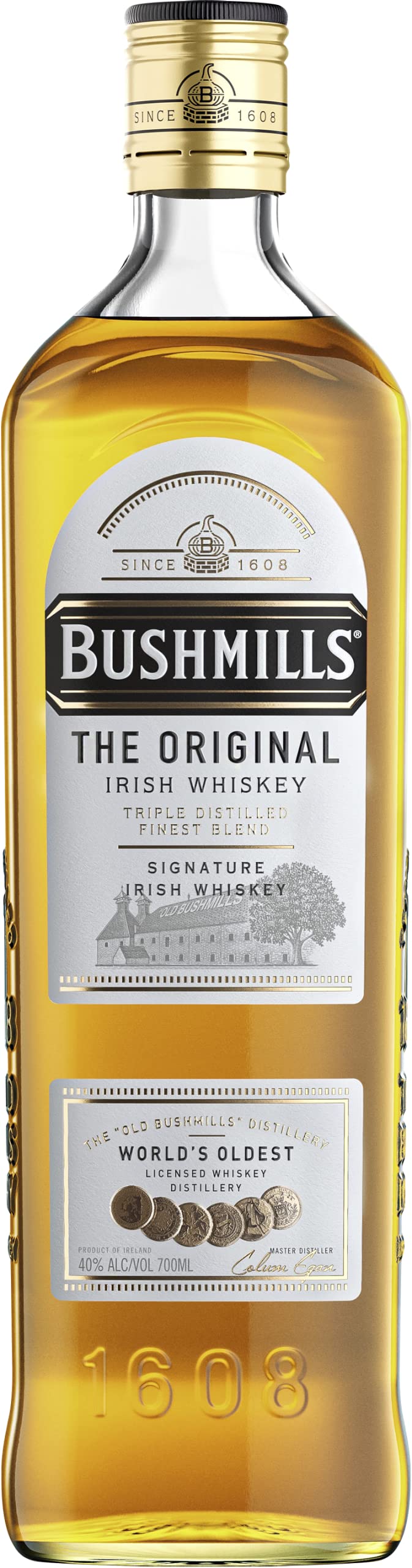 Bushmills Original Irish Whiskey 40% ABV 70cl | Award-Winning Triple Distilled