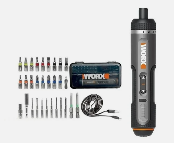 WX240 Cordless Screwdriver 4V Kit 24 pieces