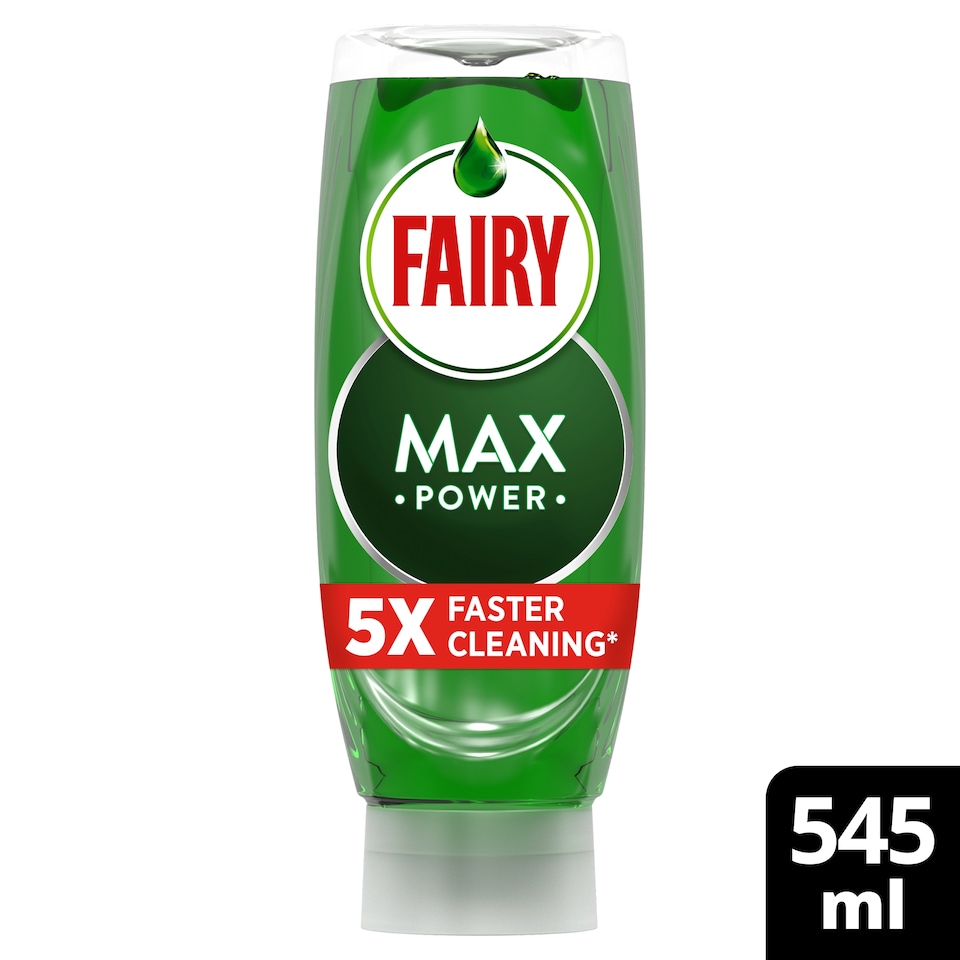 3 x Fairy Max Power Washing Up Liquid Original / Pomegranate / Antibacterial 545ML