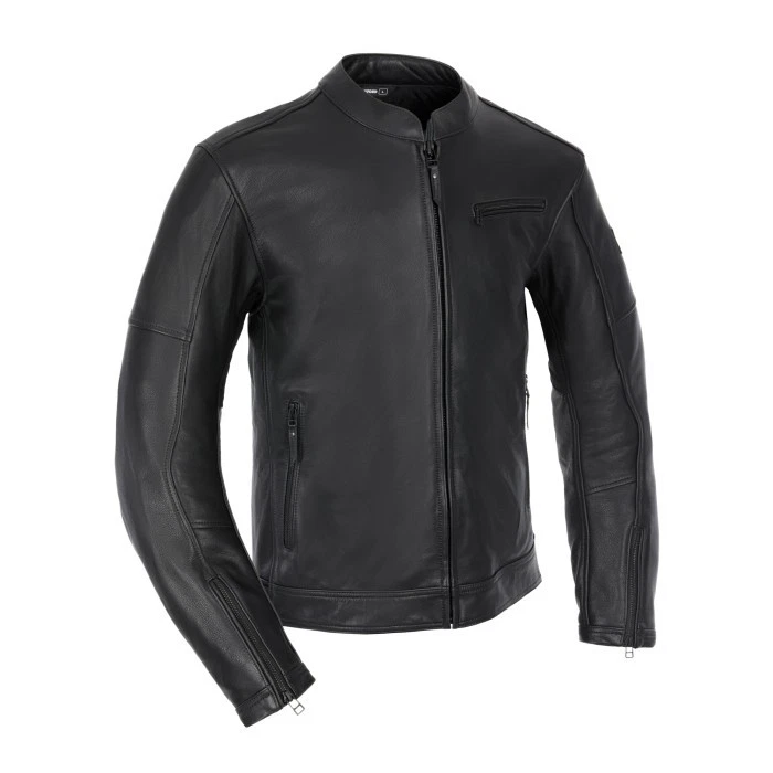 Oxford Henlow Mens Leather Motorcycle Motorbike Classic Jacket - Black - Sold by West Midlands Motorcycle Centre Ltd (UK Mainland)
