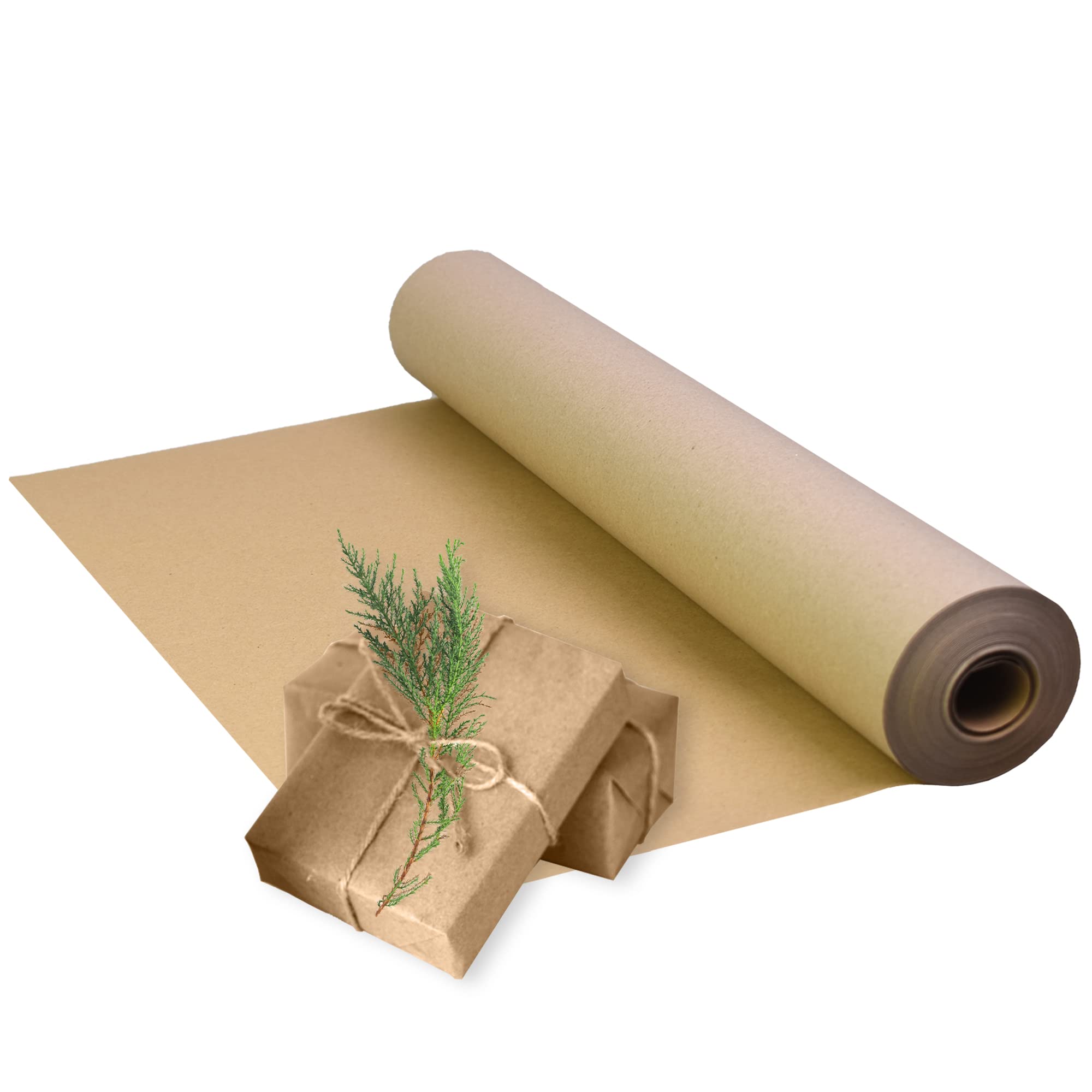 Triplast Brown ECO Kraft Paper (400mm x 30m) - Eco-Conscious & Recyclable - Multipurpose Wrapping Paper Roll
